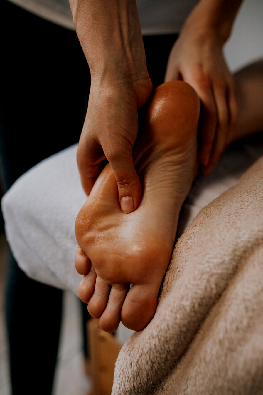 A Person Having a Foot Massage